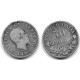 (14.1) Italia. 1863MBN. 50 Centesimi (BC/BC-) (Plata)