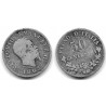 (14.1) Italia. 1863MBN. 50 Centesimi (BC/BC-) (Plata)