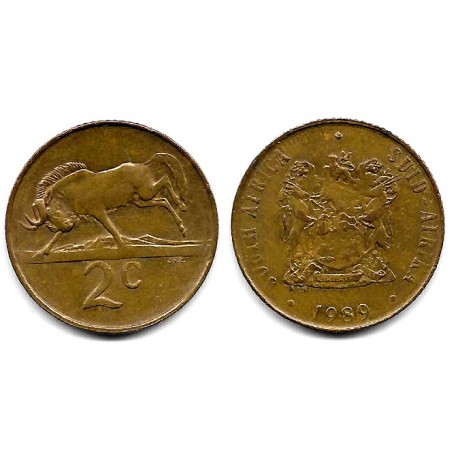 (83) Sudáfrica. 1989. 2 Cents (MBC)