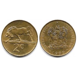 (83) Sudáfrica. 1990. 2 Cents (EBC)