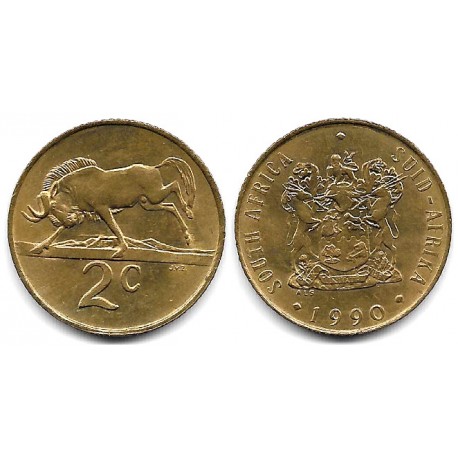 (83) Sudáfrica. 1990. 2 Cents (EBC)