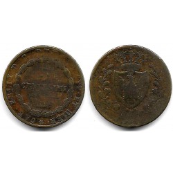 (126) Estados Italianos (Cerdeña). 1826. 3 Centesimi (BC)