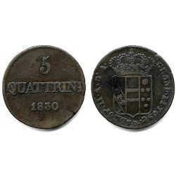 (665) Estados Italianos (Toscana). 1830. 5 Quattrini (MBC-)