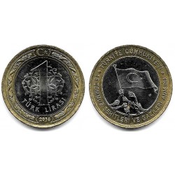Turquía. 2016. 1 Lira (EBC) Mancha