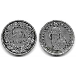 (23) Suiza. 1962. ½ Franc (BC) (Plata)
