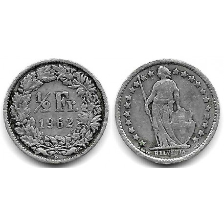 (23) Suiza. 1962. ½ Franc (BC) (Plata)