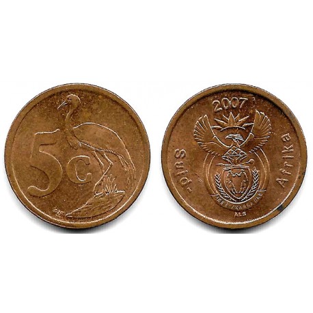 (340) Sudáfrica. 2007. 5 Cents (MBC)