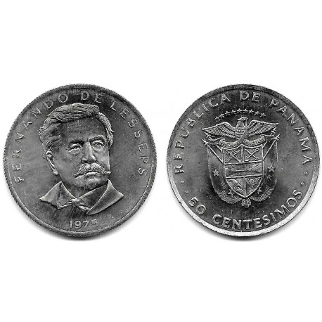 (38.1) Panamá. 1975. 50 Centesimos (EBC+)