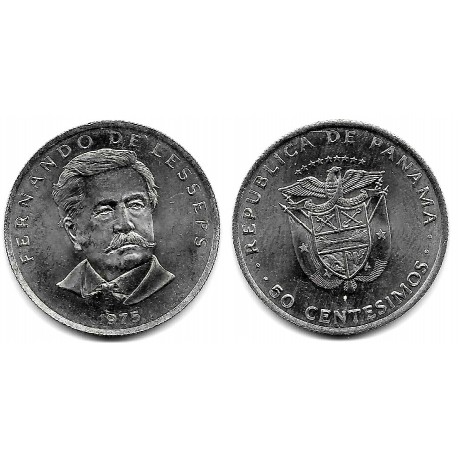 (38.1) Panamá. 1975. 50 Centesimos (EBC+)