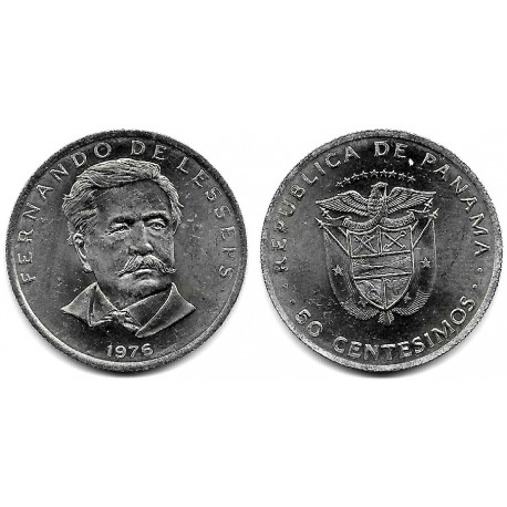 (38.1) Panamá. 1976. 50 Centesimos (EBC+)