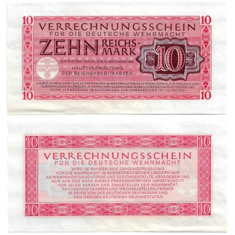(M40) Alemania (III Reich). 1944. 10 Mark (SC-)