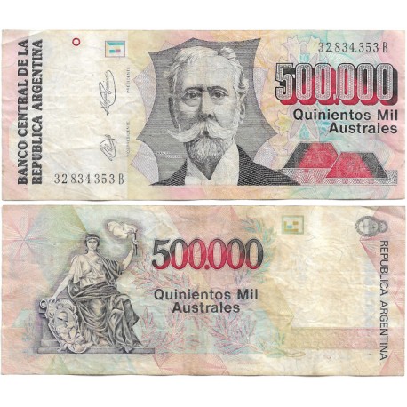 (338) Argentina. 1991. 500000 Australes (MBC)