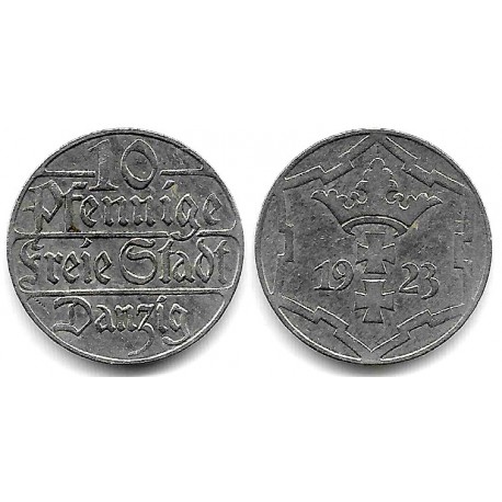(143) Danzig. 1923. 10 Pfennig (MBC)