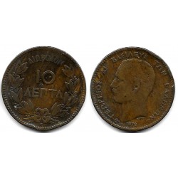 (43) Grecia. 1878. 10 Lepta (BC)