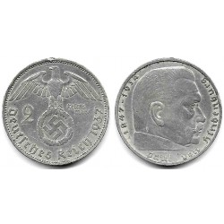 (93) Alemania (III Reich). 1937(A). 2 Mark (MBC) (Plata)