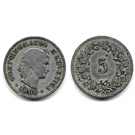 (26) Suiza. 1895. 5 Rappen (BC)