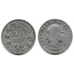 (29) Suiza. 1903. 20 Rappen (MBC)