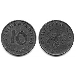 (101) Alemania (III Reich). 1944(A). 10 Reichspfennig (MBC+)