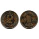 (31) Imperio Alemán (Weimar). 1924(A). 2 Rententpfennig (BC)