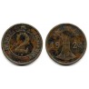 (31) Imperio Alemán (Weimar). 1924(A). 2 Rententpfennig (BC)