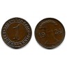 (30) Imperio Alemán (Weimar). 1924(J). 1 Reichspfennig (MBC+)