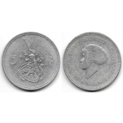 (38) Luxemburgo. 1929. 5 Francs (BC/BC+) (Plata)