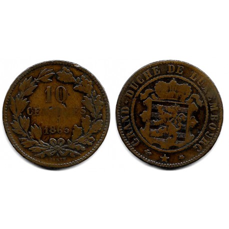 (23.2) Luxemburgo. 1869. 10 Centimes (BC)