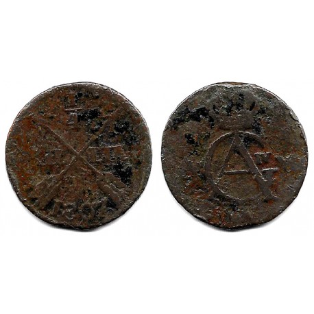 (564) Suecia. 1807. ¼ Skilling (RC)