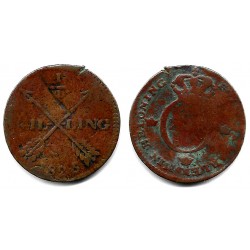 (595) Suecia. 1825. ¼ Skilling (BC/BC-)