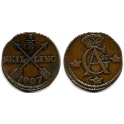 (565) Suecia. 1807. ½ Skilling (MBC)
