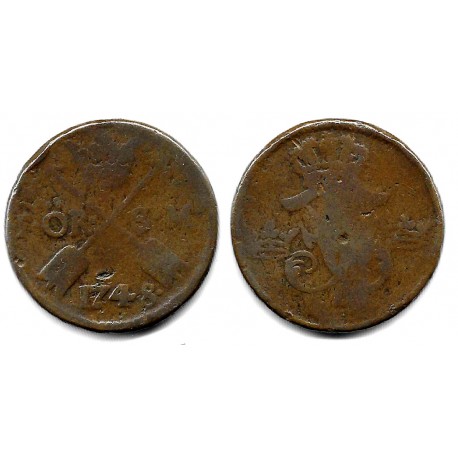 (416.1) Suecia. 1748. 1 Ore (RC)