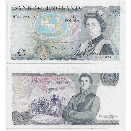 (378c) Gran Bretaña. 1971-91. 5 Pounds (MBC+)