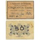 Rodonyà. 1937. 50 Céntimos (MBC-)