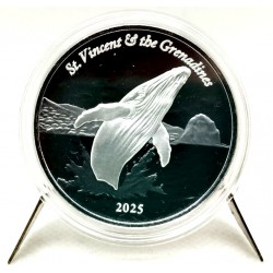 Estados Orientales Caribeños. 2025. 2 Dollars (Proof) (Plata) St. Vincent & the Grenadines