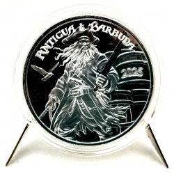 Estados Orientales Caribeños. 2025. 2 Dollars (Proof) (Plata) Antigua & Barbuda