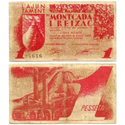 Montcada i Reixac. 1937. 1 Peseta (MBC)
