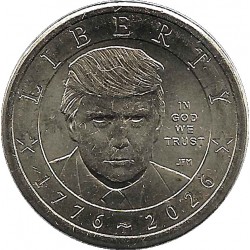 Estados Unidos de América. 2026. 1 Dollar (SC) Donald J. Trump