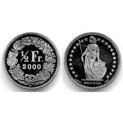 (23a.3) Suiza. 2000. ½ Franc (SC)