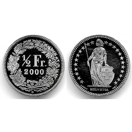 (23a.3) Suiza. 2000. ½ Franc (SC)