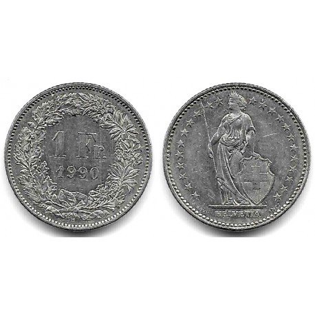 (24a.3) Suiza. 1990. 1 Franc (MBC)