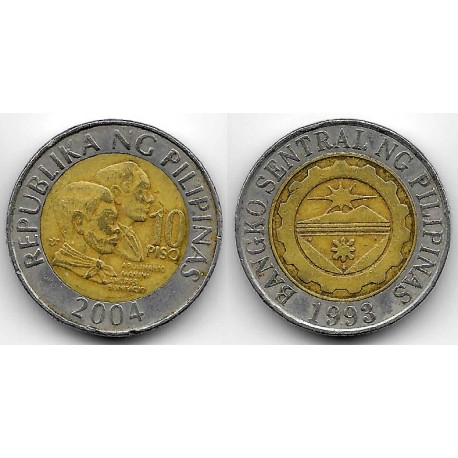 (278) Filipinas. 2004. 10 Piso (BC)
