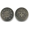 (6) Suiza. 1876. 10 Rappen (MBC)