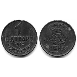 (31) Serbia. 1942. 1 Dinar (EBC)