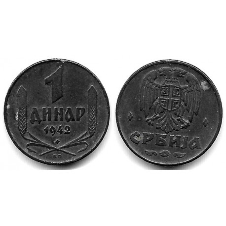 (31) Serbia. 1942. 1 Dinar (EBC)