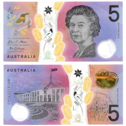 (62) Australia. 2016. 5 Dollars (SC)