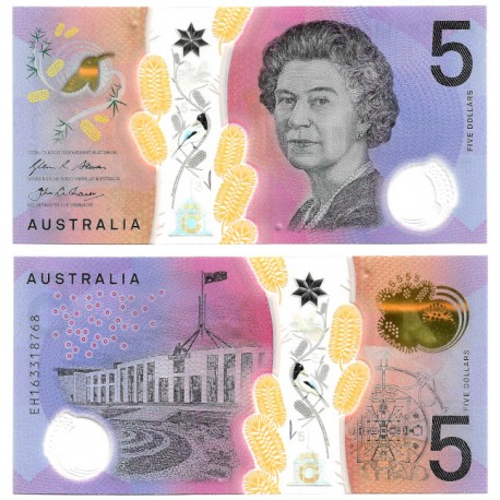 (62) Australia. 2016. 5 Dollars (SC)