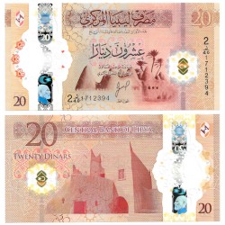 (W87) Libia. 2025. 20 Dinars (SC)