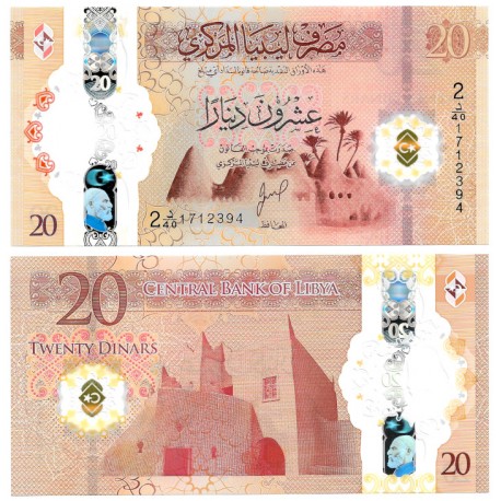 (W87) Libia. 2025. 20 Dinars (SC)