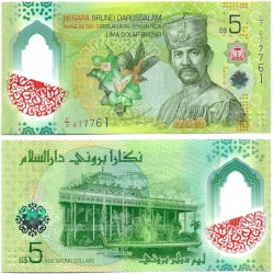 (W42) Brunéi. 2024. 5 Dollars (SC)