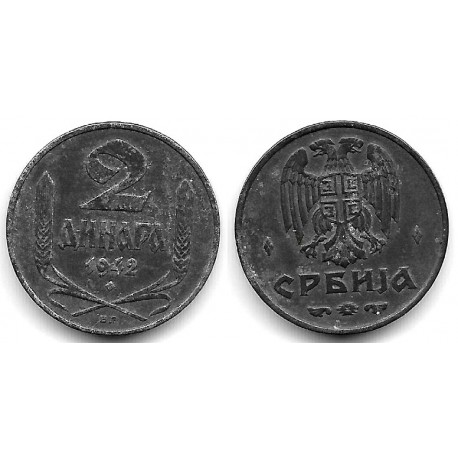 (32) Serbia. 1942. 2 Dinara (MBC-)